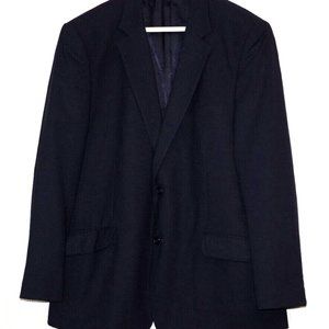 Naldini Bertolin Navy Blue Wool 2 Button blazer jacket Size:46S